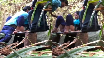 College Couple Quick Outdoor Fucking Free