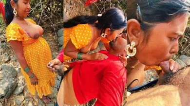 Tamil Bhabhi Giving Blowjob To Her Lover In The Forest Free